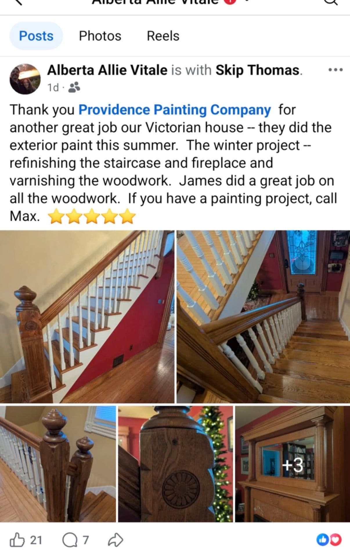 Gallery photos for East Haven Staircase Transformation with Providence Painting: Image #5