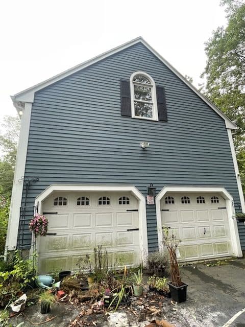 Navy Blue Siding and Trim Transformation in Guilford image