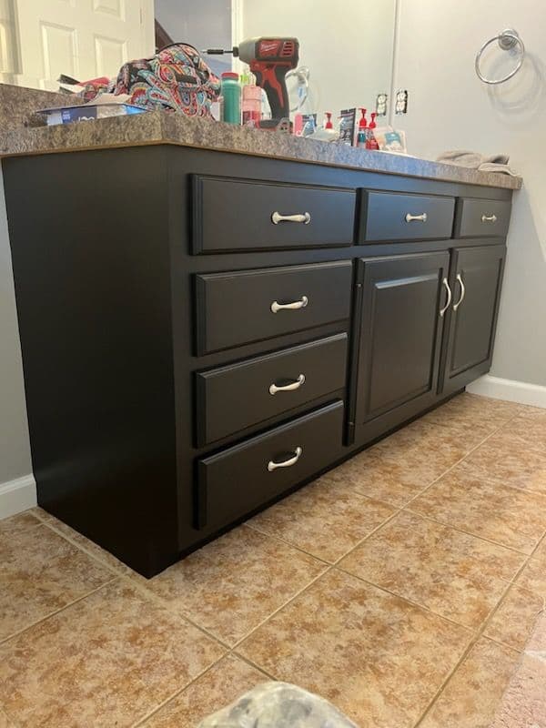 Project Bathroom Vanity Cabinet Refinishing in Southington, CT image