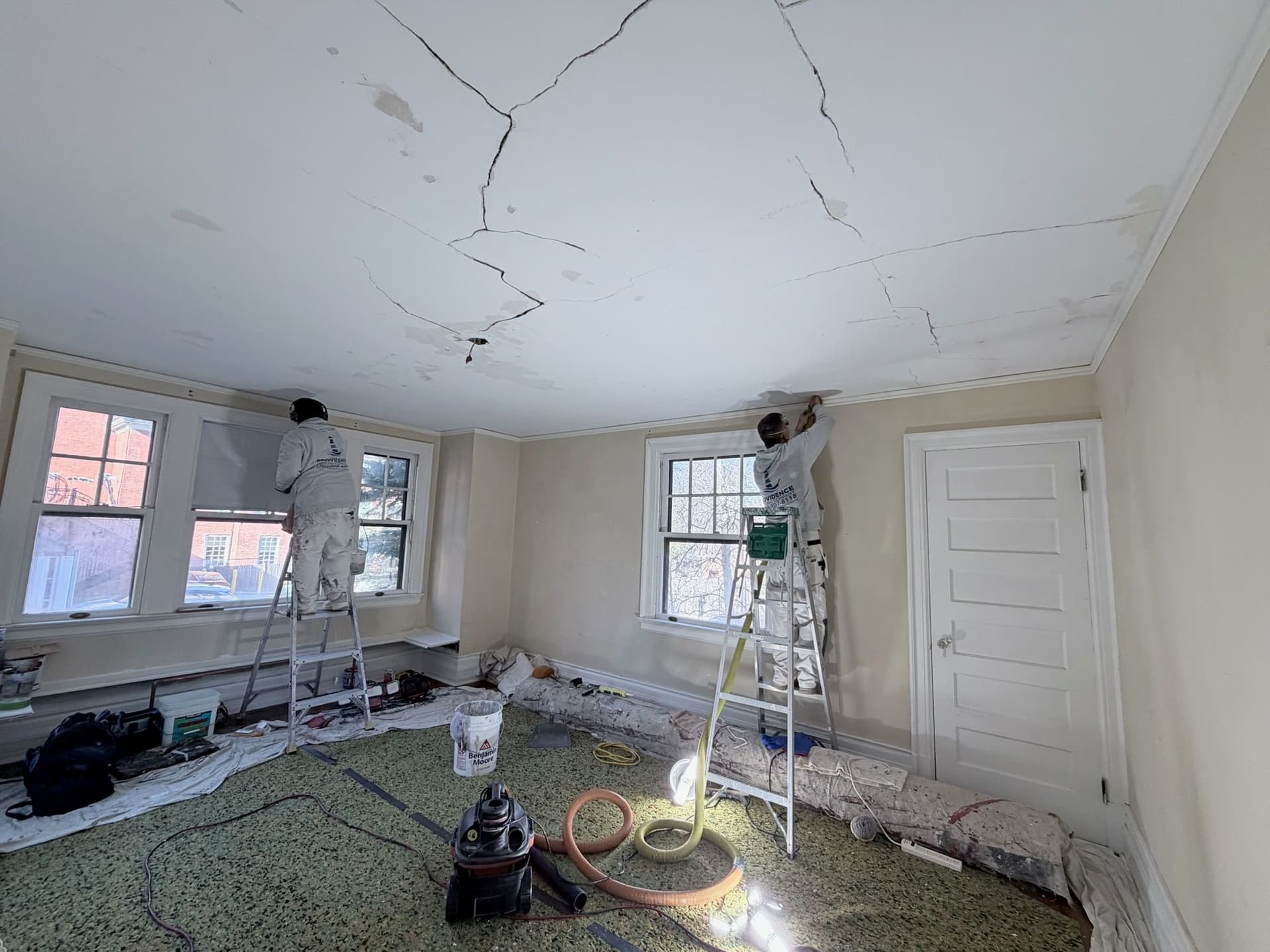 Interior Ceiling Restoration in East Rock New Haven image