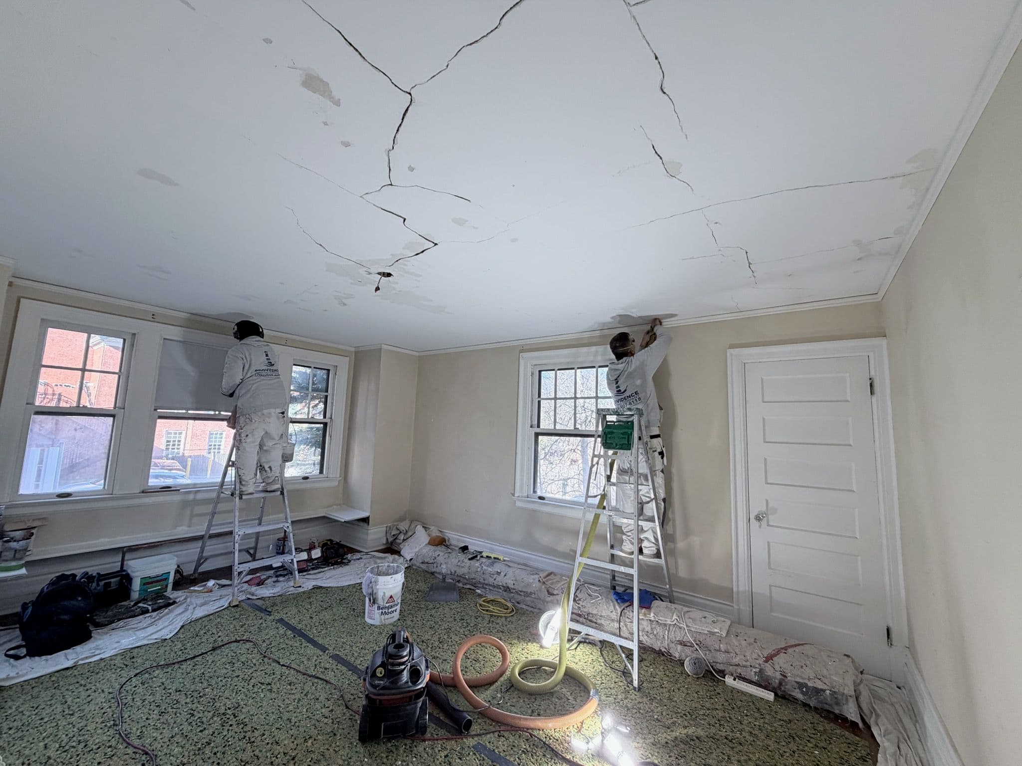 Project Interior Ceiling Restoration in East Rock New Haven image